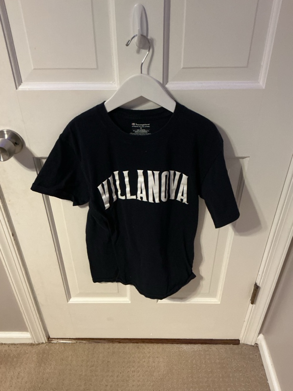 Champion Kids Navy Tee with White Villanova Graphic